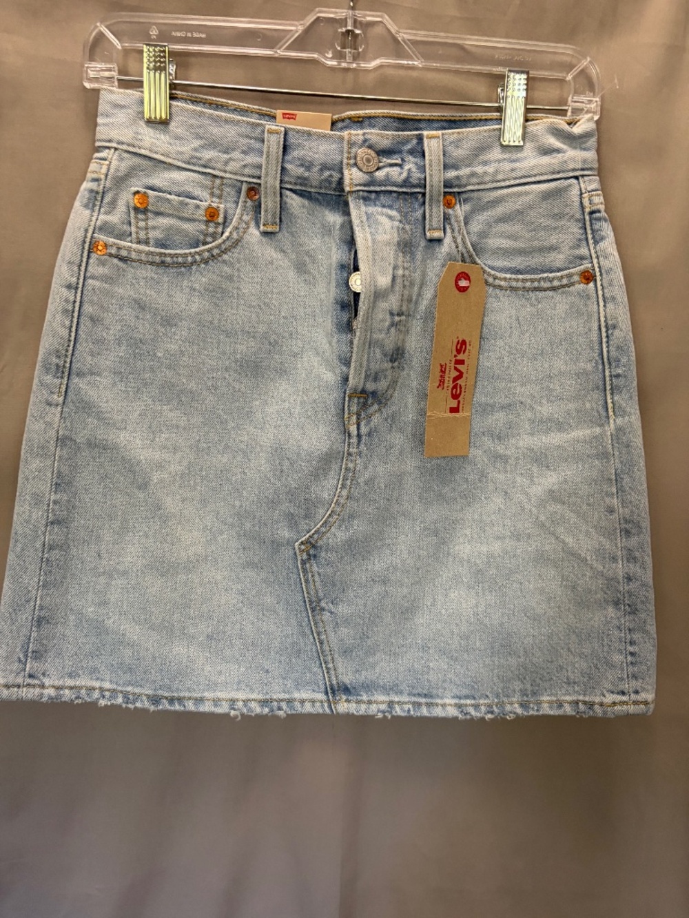 Levi's Premium Blue Jean Skirt, color blue, Size 26 (NWT)